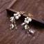 Mooie / Prachtige Goud Tiara Oorbellen 2019 Metaal Kristal Parel Rhinestone Accessoires