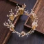 Piękne Złote Motyl Tiara Kolczyki 2019 Metal Kryształ Rhinestone Akcesoria