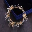 Piękne Złote Motyl Tiara Kolczyki 2019 Metal Kryształ Rhinestone Akcesoria
