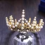 Czarujący Złote Tiara 2019 Metal Perła Rhinestone Ślub Ozdoby Do Włosów Biżuteria Ślubna Akcesoria