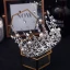 Luksus Sølv Tiara 2019 Metall Perle Rhinestone Hodepynt Har Tilbehor Tilbehør