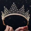 Mooie / Prachtige Goud Tiara Oorbellen Bruidssieraden 2019 Metaal Rhinestone Bruids Haaraccessoires