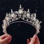 Chic / Beautiful Silver Tiara Earrings Bridal Jewelry 2019 Metal Crystal Rhinestone Bridal Hair Accessories