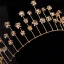 Chic / Beautiful Gold Tiara Earrings Bridal Jewelry 2019 Metal Star Crystal Bridal Hair Accessories