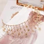 Chic / Beautiful Gold Tiara Earrings Bridal Jewelry 2019 Metal Star Crystal Bridal Hair Accessories