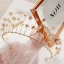 Chic / Beautiful Gold Tiara Earrings Bridal Jewelry 2019 Metal Star Crystal Bridal Hair Accessories