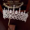 Luxury / Gorgeous Silver Tiara Necklace Earrings 2019 Metal Rhinestone Bridal Jewelry Accessories