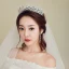 Luxury / Gorgeous Silver Tiara Necklace Earrings 2019 Metal Rhinestone Bridal Jewelry Accessories