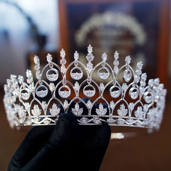Luksus Sølv Rhinestone Tiara 2019 Metall Har Tilbehor