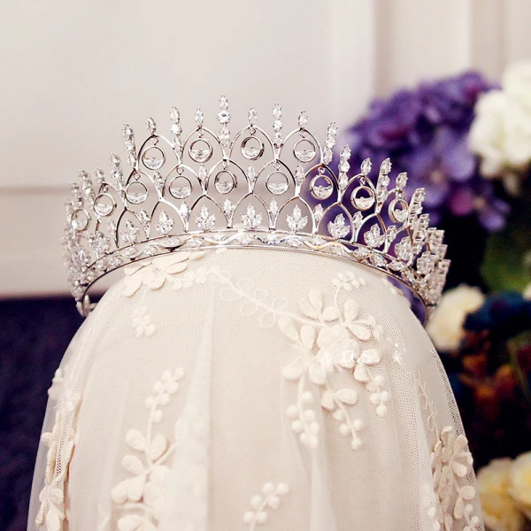 Luksus Sølv Rhinestone Tiara 2019 Metall Har Tilbehor