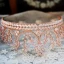 Lyx Guld Rhinestone Tiara Tillbehör 2019 Metall Brud Huvudbonad
