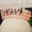 Lyx Guld Rhinestone Tiara Tillbehör 2019 Metall Brud Huvudbonad