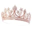 Lyx Guld Rhinestone Tiara Tillbehör 2019 Metall Brud Huvudbonad