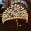 Klassisk Gull Tiara 2019 Metall Rhinestone Har Tilbehor