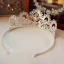 Snygga / Fina Silver Tiara 2019 Metall Rhinestone Brud Huvudbonad