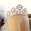 Snygga / Fina Silver Tiara 2019 Metall Rhinestone Brud Huvudbonad