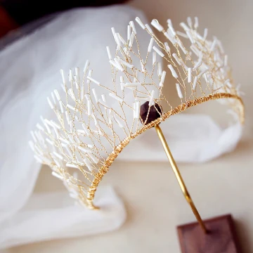 Fine Gull Tiara 2019 Metall Beading Har Tilbehor