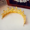Chic / Beautiful Gold Tiara 2019 Metal Pearl Rhinestone Bridal Hair Accessories