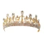 Piękne Złote Tiara 2019 Metal Perła Rhinestone Ozdoby Do Włosów Ślubne