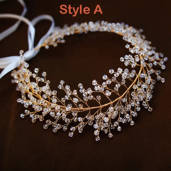 Chic Doré Accessoire Cheveux Accessorize 2019 Métal Cristal Accessoire Cheveux Mariage