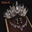 Luxe Argenté Tiare Un Collier Boucles D'Oreilles Accessorize 2019 Métal Faux Diamant Perlage Cristal Perle Bijoux Mariage