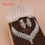 Luxe Argenté Tiare Un Collier Boucles D'Oreilles Accessorize 2019 Métal Faux Diamant Perlage Cristal Perle Bijoux Mariage