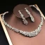 Affordable Silver Bridal Jewelry 2019 Metal Rhinestone Tiara Necklace Earrings Accessories