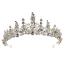 Affordable Silver Bridal Jewelry 2019 Metal Rhinestone Tiara Necklace Earrings Accessories