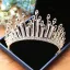 Snygga / Fina Silver Brud Huvudbonad 2019 Metall Rhinestone Beading Kristall Tiara Tillbehör