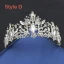 Snygga / Fina Silver Brud Huvudbonad 2019 Metall Rhinestone Beading Kristall Tiara Tillbehör