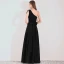 Schlicht Schwarz Abendkleider 2019 A Linie One-Shoulder Ärmel Lange Rüschen Rückenfreies Festliche Kleider