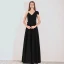 Schlicht Schwarz Abendkleider 2019 A Linie One-Shoulder Ärmel Lange Rüschen Rückenfreies Festliche Kleider