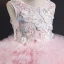 Fabulous Candy Pink Flower Girl Dresses 2019 Ball Gown Scoop Neck Sleeveless Feather Appliques Lace Flower Pearl Court Train Pleated Wedding Party Dresses