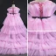 High Low Candy Pink Flower Girl Dresses 2019 A-Line / Princess Square Neckline Sleeveless Sash Cascading Ruffles Wedding Party Dresses