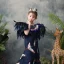 Stunning Navy Blue Flower Girl Dresses 2019 Trumpet / Mermaid Scoop Neck Sleeveless Feather Beading Embroidered Sweep Train Wedding Party Dresses
