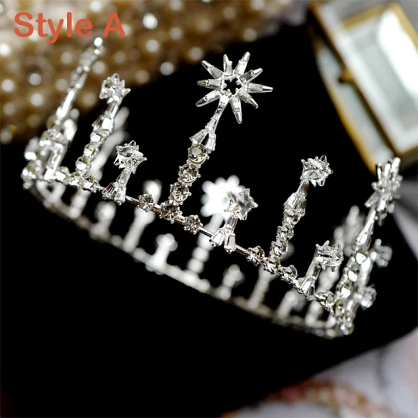 Luksus Sølv Tiara 2019 Metall Zirkon Rhinestone Har Tilbehor