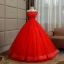 Affordable Quinceañera Burgundy Prom Dresses 2019 A-Line / Princess Crossed Straps Off-The-Shoulder Short Sleeve Beading Tassel Appliques Lace Floor-Length / Long Ruffle Backless