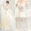 Abordable Champagne Robe De Mariée 2019 Princesse De l'épaule Bretelles Spaghetti Manches de cloche Dos Nu Appliques En Dentelle Perlage Train De Balayage Volants