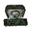 Unique Vert Foncé Paillettes Faux Diamant Soirée Métal Pochette 2022