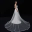 Glamour Ivoire Transparentes Robe De Mariée 2019 Trompette / Sirène Bustier Sans Manches Dos Nu Chapel Train Volants