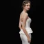 Schlicht Ivory / Creme Satin Brautkleider / Hochzeitskleider 2019 Meerjungfrau Bandeau Ärmellos Rückenfreies Lange Rüschen