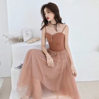 Affordable Orange Homecoming Graduation Dresses 2019 A Line Princess Spaghetti Straps Sleeveless Tea Length Ruffle Backless Formal Dresses
