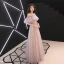 Chic Rougissant Rose Transparentes Robe De Soirée 2019 Princesse De l'épaule Manches Courtes Appliques En Dentelle Faux Diamant Longue Volants Dos Nu Robe De Ceremonie Printemps