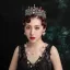 Vintage / Retro White Rhinestone Crystal Bridal Hair Accessories Wedding Tiara 2022 Alloy