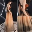 Élégant Orange Robe De Soirée 2019 Princesse Une épaule Sans Manches Appliques En Dentelle Perlage Longue Volants Dos Nu Robe De Ceremonie