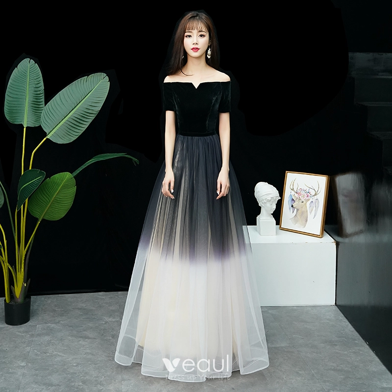 Black Color Party Wear Designer gown :: ANOKHI FASHION