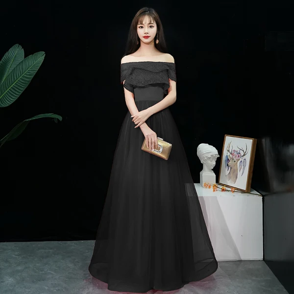 affordable formal evening dresses Spaghetti Straps Affordable Prom Dresses Long Evening Dresses for Wome –  Hoprom main image 1