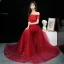 Affordable Black Evening Dresses  2019 A-Line / Princess Off-The-Shoulder Short Sleeve Floor-Length / Long Ruffle Backless Formal Dresses
