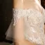 Affordable Champagne Wedding Dresses 2019 Ball Gown Off-The-Shoulder Bell sleeves Backless Appliques Lace Pearl Beading Cathedral Train Ruffle