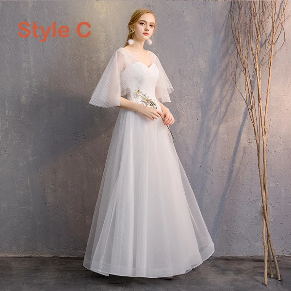 Affordable Ivory Bridesmaid Dresses 2019 A-Line / Princess Floor-Length / Long Ruffle Backless Wedding Party Dresses